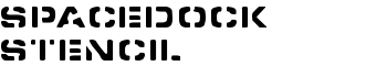 download Spacedock Stencil font