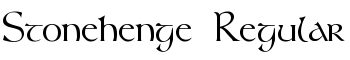 download Stonehenge Regular font