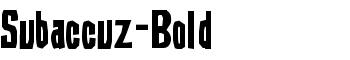Subaccuz-Bold font