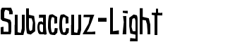 download Subaccuz-Light font