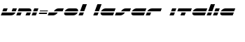 uni-sol laser italic font