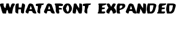 download Whatafont Expanded font