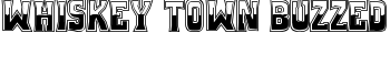 Whiskey Town Buzzed font