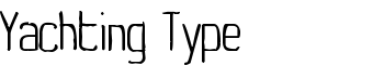 Yachting Type font