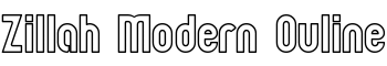 download Zillah Modern Ouline font