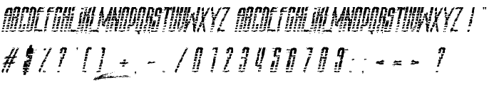 AmazS.T.A.L.K.E.R.Italic font