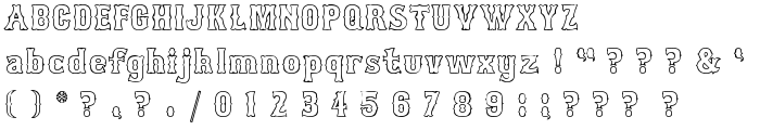 Bosox Outline font