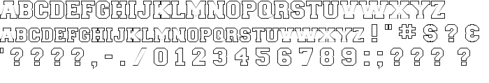 CollegiateBorderFLF font