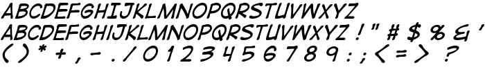 DigitalStrip  Italic font