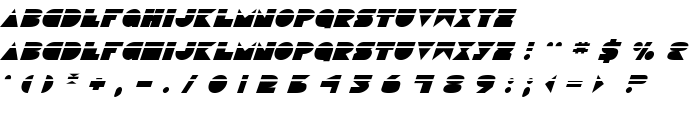 Disco Deck Laser Italic font