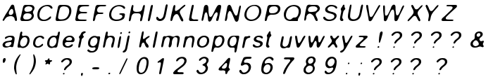 Gaussian-Blur-Italic font