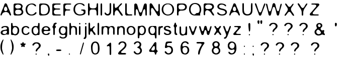 Gaussian-Blur font