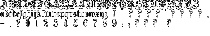 EmbossedGermanica font