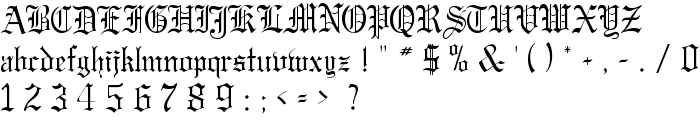GregorianFLF font