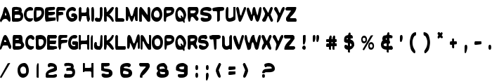 Toon Town Industrial Cond font