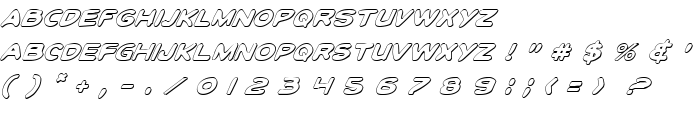 Toon Town Industrial Shad Ital font
