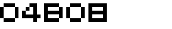 04b08 font