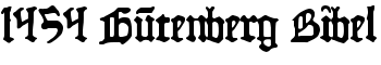 download 1454 Gutenberg Bibel font
