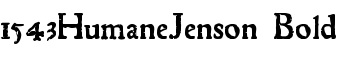 1543HumaneJenson Bold font