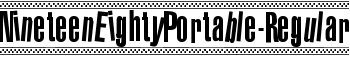 NineteenEightyPortable-Regular font