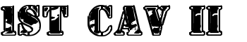 1st Cav II font