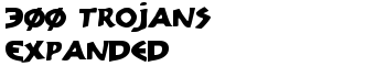 300 Trojans Expanded font