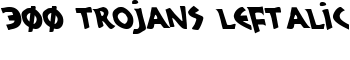 300 Trojans Leftalic font