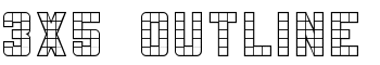 3x5  Outline font