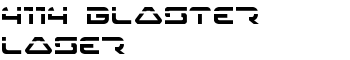 4114 Blaster Laser font