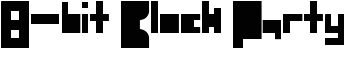 8-bit Block Party font