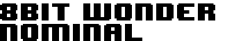 8BIT WONDER Nominal font