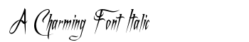 A Charming Font Italic font