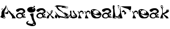 AajaxSurrealFreak font