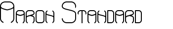 Aaron Standard font