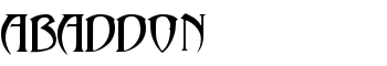 abaddon font