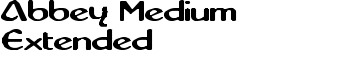 Abbey Medium Extended font
