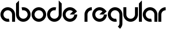 Abode Regular font