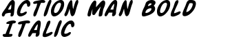 Action Man Bold Italic font