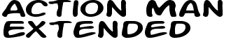 Action Man Extended font