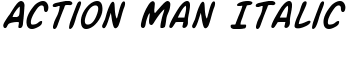 Action Man Italic font