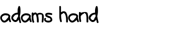 download adams hand font