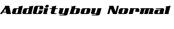 AddCityboy Normal font