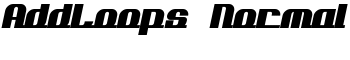 AddLoops Normal font