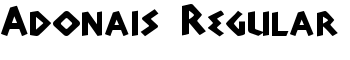 Adonais Regular font