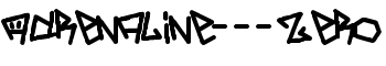 download Adrenaline---Zero font