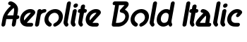 download Aerolite Bold Italic font