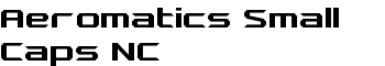 download Aeromatics Small Caps NC font