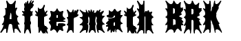 Aftermath BRK font