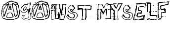 against myself font