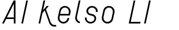 AI kelso LI font